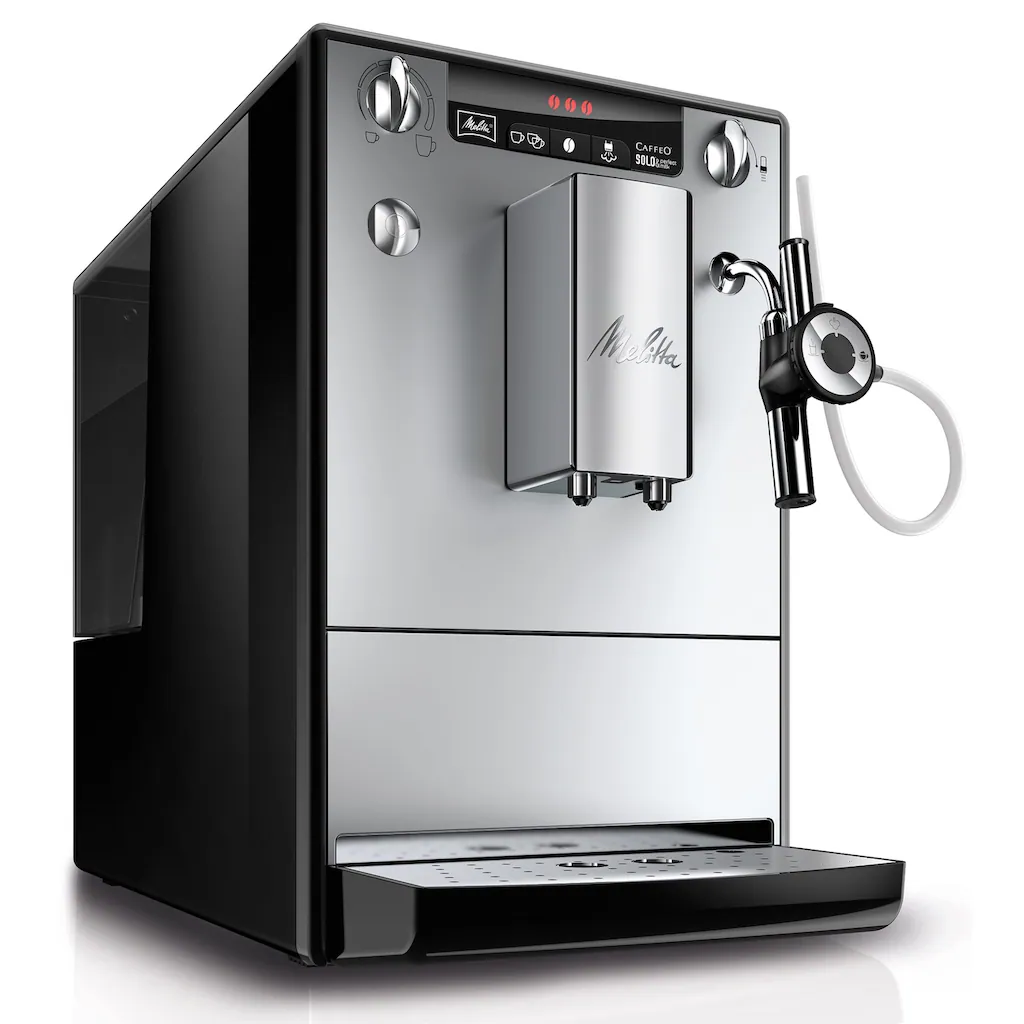 Melitta Kaffeevollautomat »Solo® & Perfect Milk E957-203, Silber/schwarz«, Café Crème&Espresso Per One Touch, Milchsch&heiße Milch Per Drehregler 8 Melitta Kaffeevollautomat »Solo® & Perfect Milk E957-203, Silber/schwarz«, Café Crème&Espresso Per One Touch, Milchsch&heiße Milch Per Drehregler – Bild 6