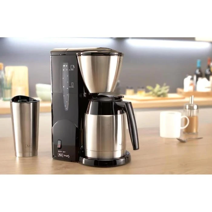 Melitta Kaffeemaschine Single 5, M 728 Bk SST, Kunststoff, Für 5 Tassen, Schwarz / Edelstahl 4 Melitta Kaffeemaschine Single 5, M 728 Bk SST, Kunststoff, Für 5 Tassen, Schwarz / Edelstahl – Bild 2