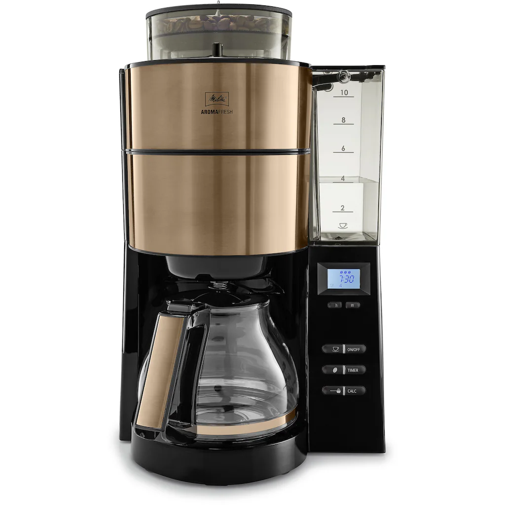 Melitta Kaffeemaschine Mit Mahlwerk »AromaFresh Glas 1021-04«, 1,25 L Kaffeekanne, Papierfilter, 1x4 4 Melitta Kaffeemaschine Mit Mahlwerk »AromaFresh Glas 1021-04«, 1,25 L Kaffeekanne, Papierfilter, 1x4 – Bild 2
