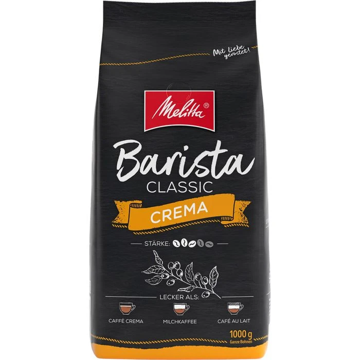 Melitta Kaffee Barista Crema, Ganze Bohnen, 1kg 3 Melitta Kaffee Barista Crema, Ganze Bohnen, 1kg