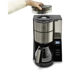 Melitta Kaffeemaschine Mit Mahlwerk »AromaFresh«, 1,25 L Kaffeekanne, Papierfilter, 1x4, Glas 1021-03 Anthrazit -Melitta Verkaufsgeschäft 40b8d196c2a82d287054cf5e683e1778