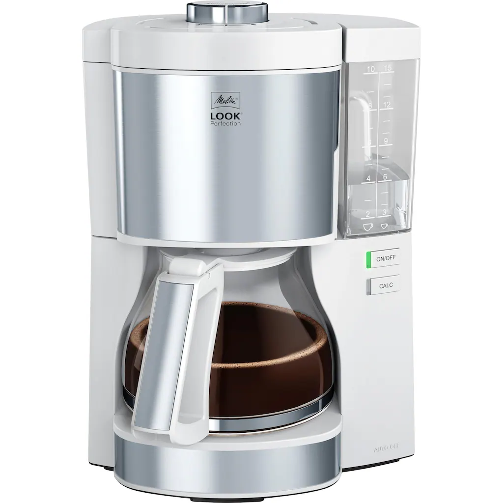 Melitta Filterkaffeemaschine »Look Perfection 1025-05 Weiß«, 1,25 L Kaffeekanne, Papierfilter, 1x4 3 Melitta Filterkaffeemaschine »Look Perfection 1025-05 Weiß«, 1,25 L Kaffeekanne, Papierfilter, 1x4