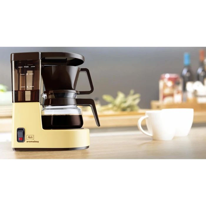 Melitta Kaffeemaschine 1015-03, Aromaboy, Kunststoff, Mit Glaskanne, 2 Tassen, Beige/braun 3 Melitta Kaffeemaschine 1015-03, Aromaboy, Kunststoff, Mit Glaskanne, 2 Tassen, Beige/braun – Bild 2