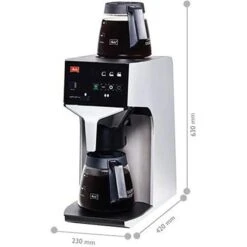 Melitta Kaffeemaschine Cafina XT180-GMC, 31625, Mit Glaskanne, 15 Tassen, Silber-schwarz -Melitta Verkaufsgeschäft 564e35015a01c2582a8457d35a32970b91f1da2d kaffeemaschine melitta cafina xt180 gmc 31625