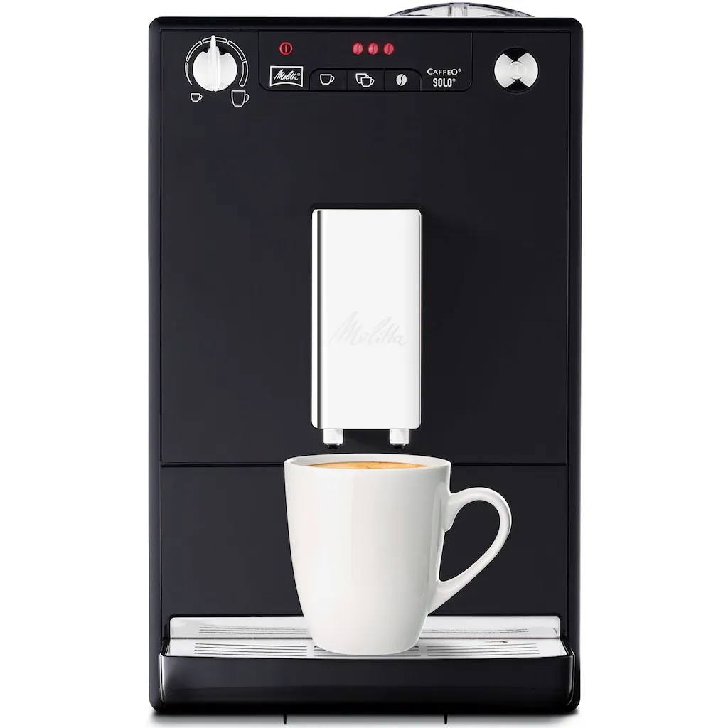 Melitta Kaffeevollautomat »Solo® E950-101, Schwarz«, Perfekt Für Café Crème & Espresso, Nur 20cm Breit 5 Melitta Kaffeevollautomat »Solo® E950-101, Schwarz«, Perfekt Für Café Crème & Espresso, Nur 20cm Breit – Bild 3
