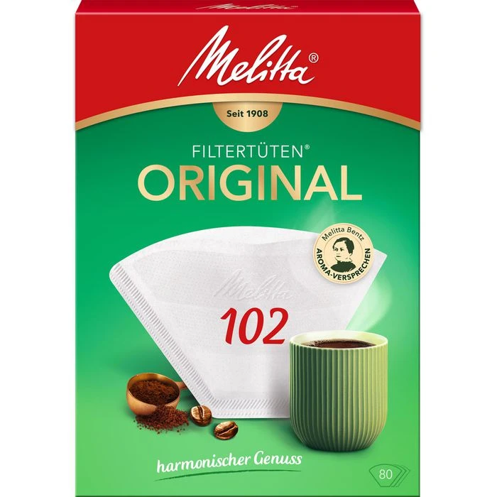 Melitta Filtertüten Original 102, Weiß, 80 Stück 3 Melitta Filtertüten Original 102, Weiß, 80 Stück