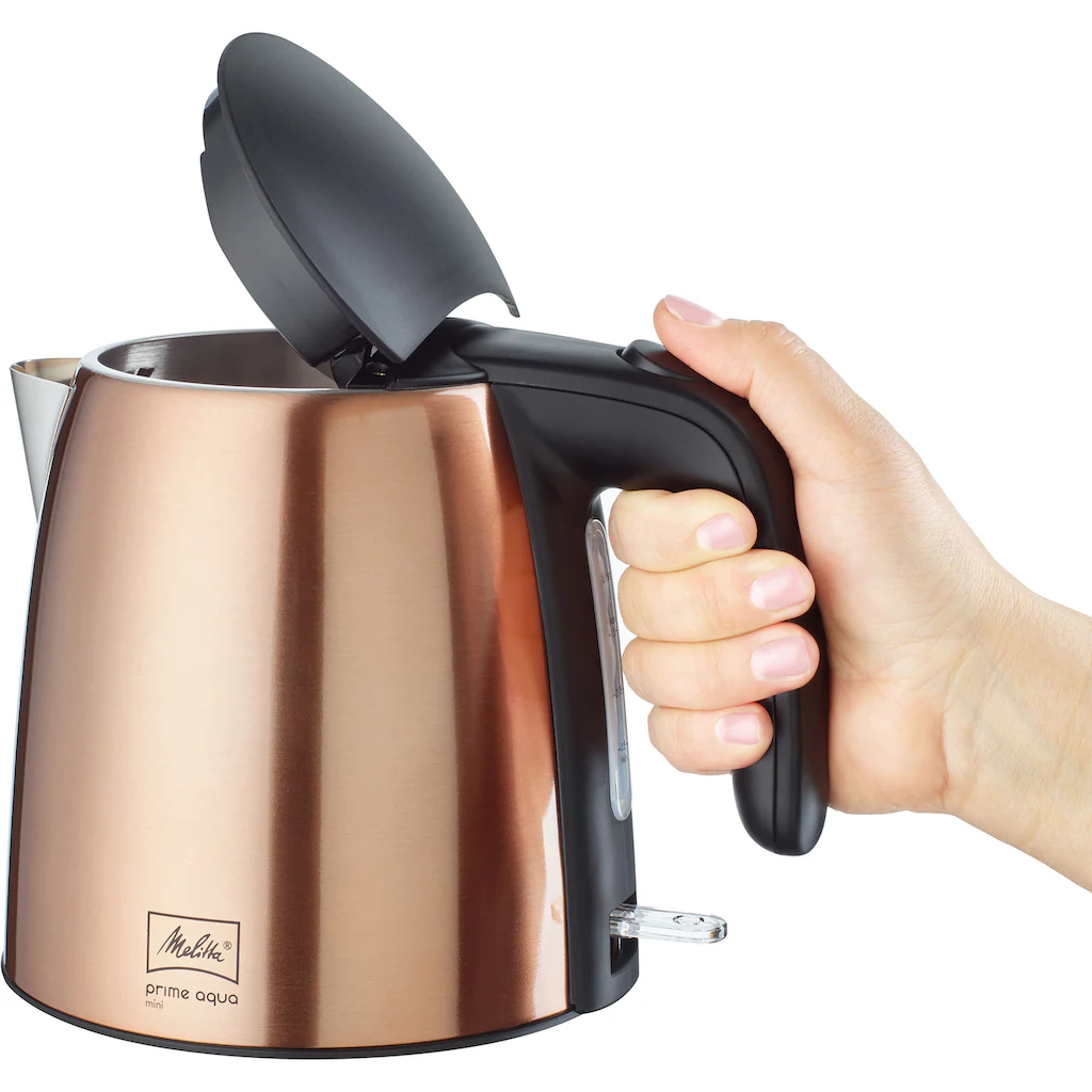 Melitta Wasserkocher »Prime Aqua Mini Metallic 1018-05«, 1 L, 2200 W, Kupfer 4 Melitta Wasserkocher »Prime Aqua Mini Metallic 1018-05«, 1 L, 2200 W, Kupfer – Bild 2