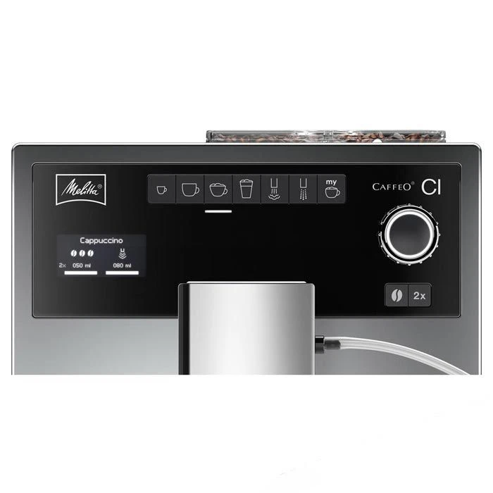 Melitta Kaffeevollautomat Caffeo CI E 970-101, Mit Milchsystem & Heißwasserfunktion, Silber 6 Melitta Kaffeevollautomat Caffeo CI E 970-101, Mit Milchsystem & Heißwasserfunktion, Silber – Bild 4