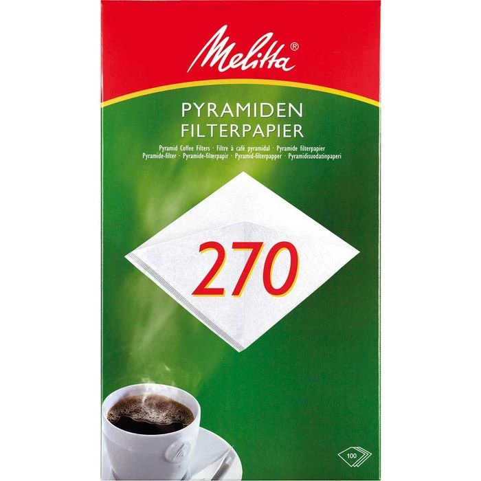 Melitta Filtertüten 270 G, Pyramidenfilter, Weiß, 100 Stück 3 Melitta Filtertüten 270 G, Pyramidenfilter, Weiß, 100 Stück