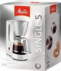 MELITTA Kaffeeautomat Single5 M 720-1/1 5Tassen 600Watt Weiß/grau -Melitta Verkaufsgeschäft 854121637d6d0effe6b198fb1e7b0b6c