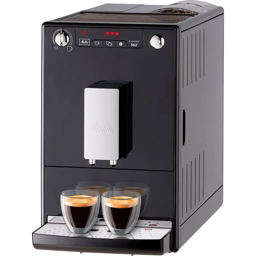 Melitta Kaffeevollautomat »Solo® E950-101, Schwarz«, Perfekt Für Café Crème & Espresso, Nur 20cm Breit 4 Melitta Kaffeevollautomat »Solo® E950-101, Schwarz«, Perfekt Für Café Crème & Espresso, Nur 20cm Breit – Bild 2