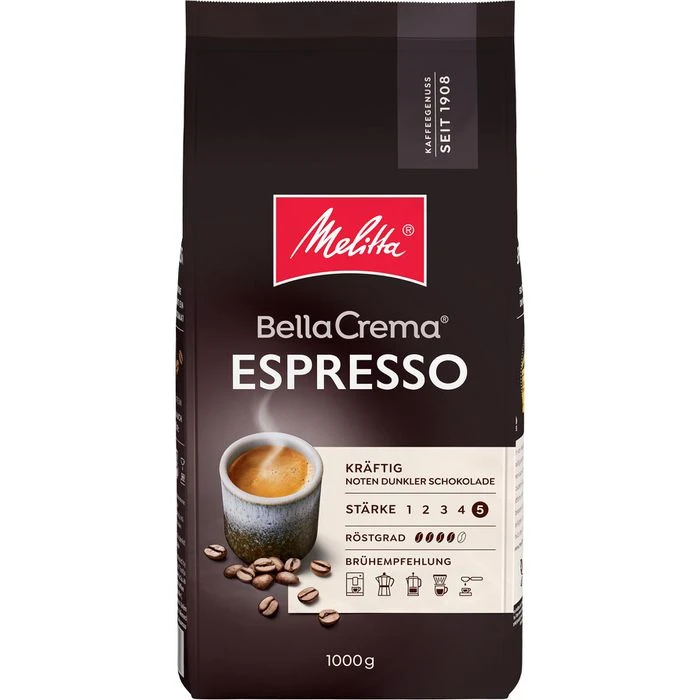 Melitta BellaCrema Espresso Bohnen 1 Kg Kaffee 3 Melitta BellaCrema Espresso Bohnen 1 Kg Kaffee