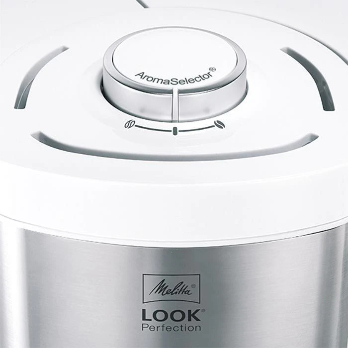 Melitta Kaffeemaschine 1025-05 Look Perfection, Kunststoff, Mit Glaskanne, 15 Tassen, Weiß 7 Melitta Kaffeemaschine 1025-05 Look Perfection, Kunststoff, Mit Glaskanne, 15 Tassen, Weiß – Bild 5