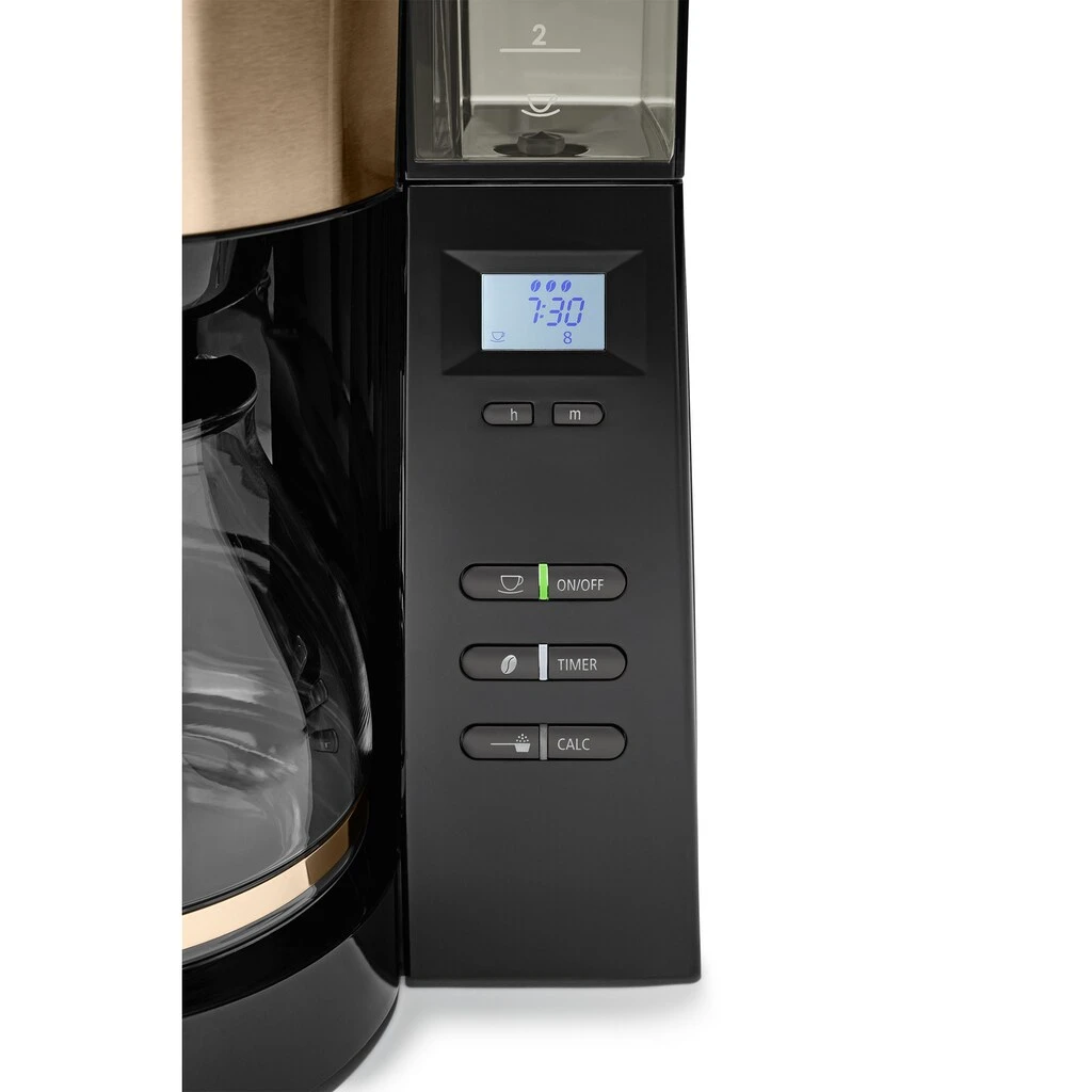 Melitta Kaffeemaschine Mit Mahlwerk »AromaFresh Glas 1021-04«, 1,25 L Kaffeekanne, Papierfilter, 1x4 5 Melitta Kaffeemaschine Mit Mahlwerk »AromaFresh Glas 1021-04«, 1,25 L Kaffeekanne, Papierfilter, 1x4 – Bild 3