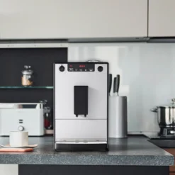 Melitta Kaffeevollautomat »Solo® 950-666, Pure Silver«, Aromatischer Kaffee & Espresso Bei Nur 20 Cm Breite