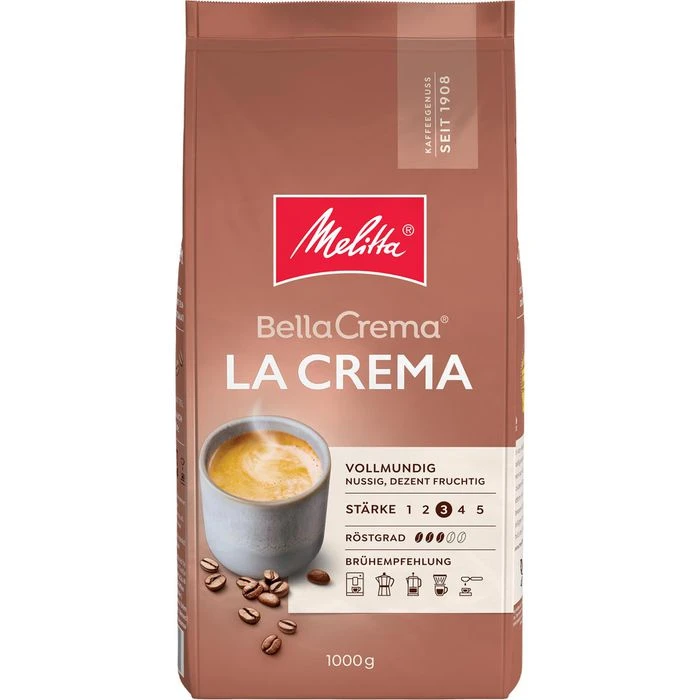 Melitta Bella Crema La Crema Bohnen 1 Kg Kaffee 3 Melitta Bella Crema La Crema Bohnen 1 Kg Kaffee