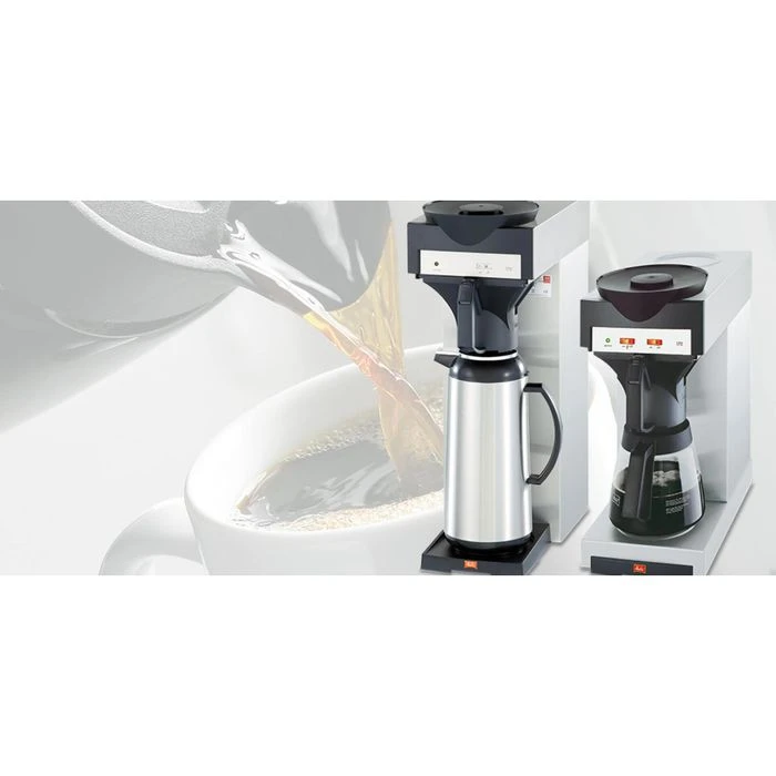 Melitta Kaffeemaschine M 170 M, 20348, Mit Glaskanne, 14 Tassen, Silber-schwarz 4 Melitta Kaffeemaschine M 170 M, 20348, Mit Glaskanne, 14 Tassen, Silber-schwarz – Bild 2