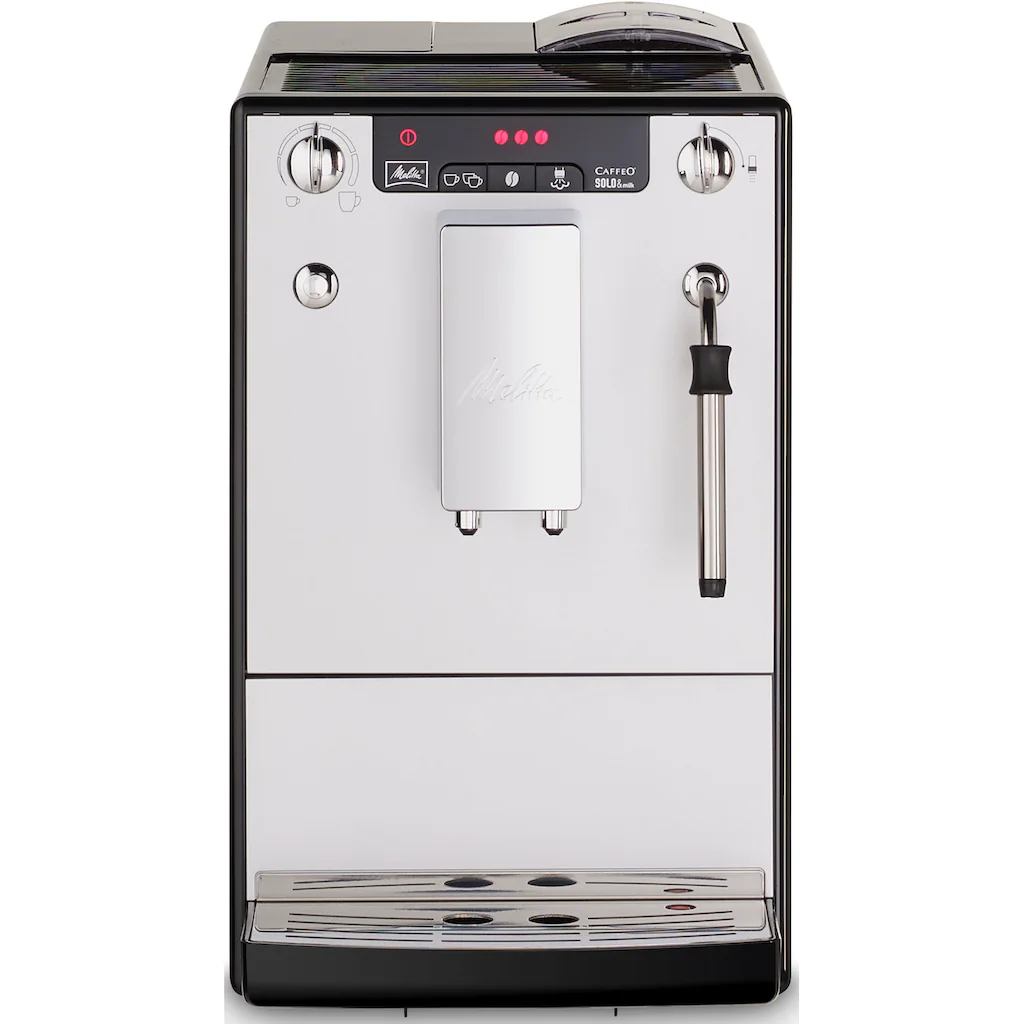 Melitta Kaffeevollautomat »Solo® & Milk E953-202, Silber/schwarz«, Café Crème & Espresso Per One Touch, Düse Für Milchschaum 6 Melitta Kaffeevollautomat »Solo® & Milk E953-202, Silber/schwarz«, Café Crème & Espresso Per One Touch, Düse Für Milchschaum – Bild 4