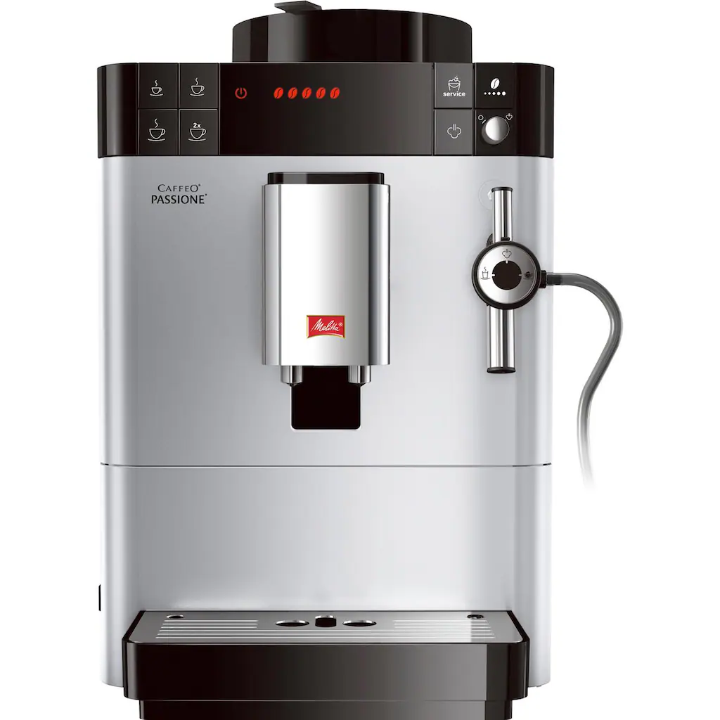 Melitta Kaffeevollautomat »Passione® One Touch F53/1-101, Silber«, Tassengenau Frisch Gemahlen, Service-Taste Für Entkalkung & Reinigung 4 Melitta Kaffeevollautomat »Passione® One Touch F53/1-101, Silber«, Tassengenau Frisch Gemahlen, Service-Taste Für Entkalkung & Reinigung – Bild 2