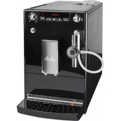Melitta Kaffeevollautomat »Solo® & Perfect Milk E 957-101, Schwarz«, Café Crème&Espresso Per One Touch, Milchsch&heiße Milch Per Drehregler