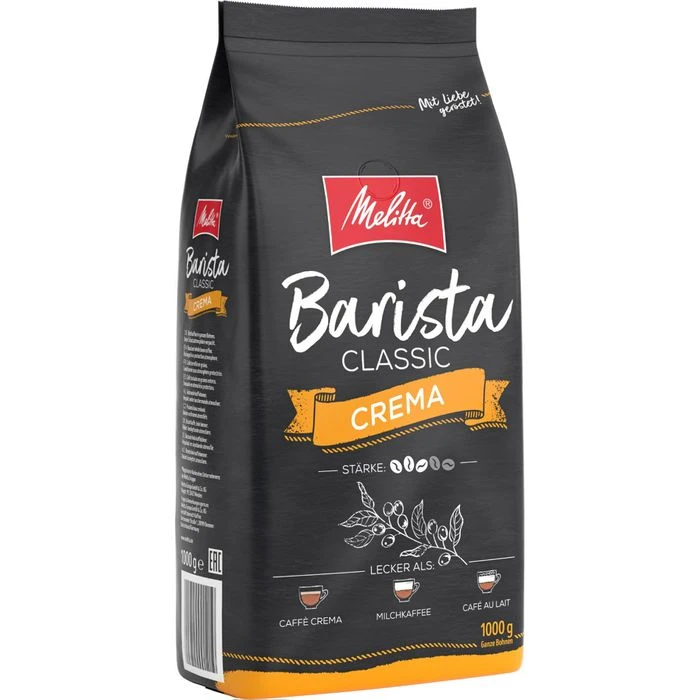 Melitta Kaffee Barista Crema, Ganze Bohnen, 1kg 4 Melitta Kaffee Barista Crema, Ganze Bohnen, 1kg – Bild 2