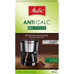 Melitta Anti Calc Bio Pulver Für Filterkaffeemaschinen, 6x20g