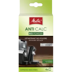 Melitta Anti Calc Bio Pulver Für Kaffeevollautomaten, 4x40g