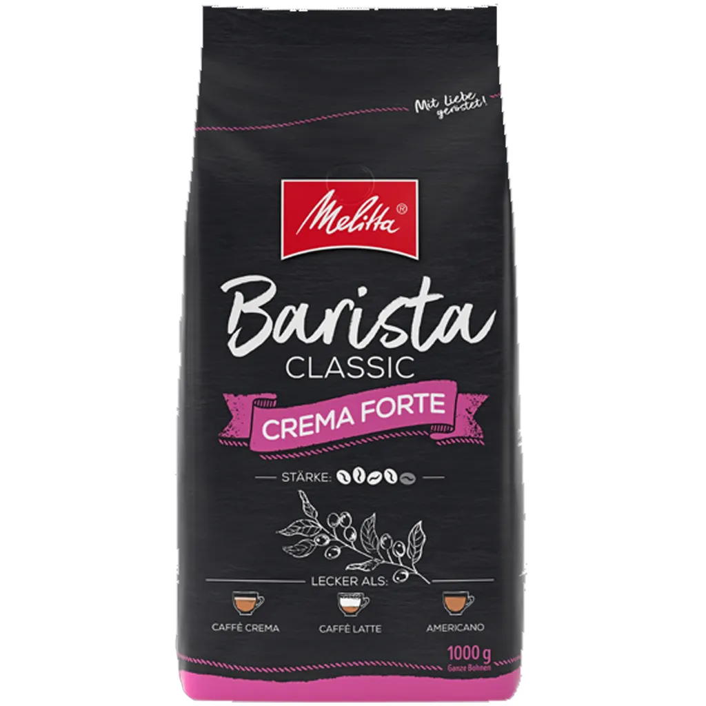 MELITTA Ganze Kaffeebohnen Barista Crema Forte 1 Kg Kräftig Und Vollmundig 3 MELITTA Ganze Kaffeebohnen Barista Crema Forte 1 Kg Kräftig Und Vollmundig