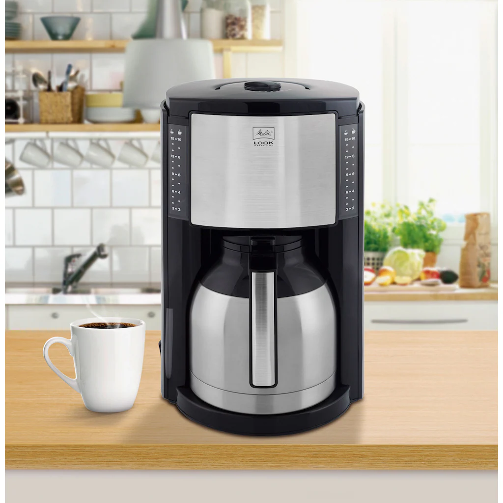 Melitta Filterkaffeemaschine »Look® Therm Selection M661«, 1,25 L Kaffeekanne, Papierfilter, 1x4 4 Melitta Filterkaffeemaschine »Look® Therm Selection M661«, 1,25 L Kaffeekanne, Papierfilter, 1x4 – Bild 2