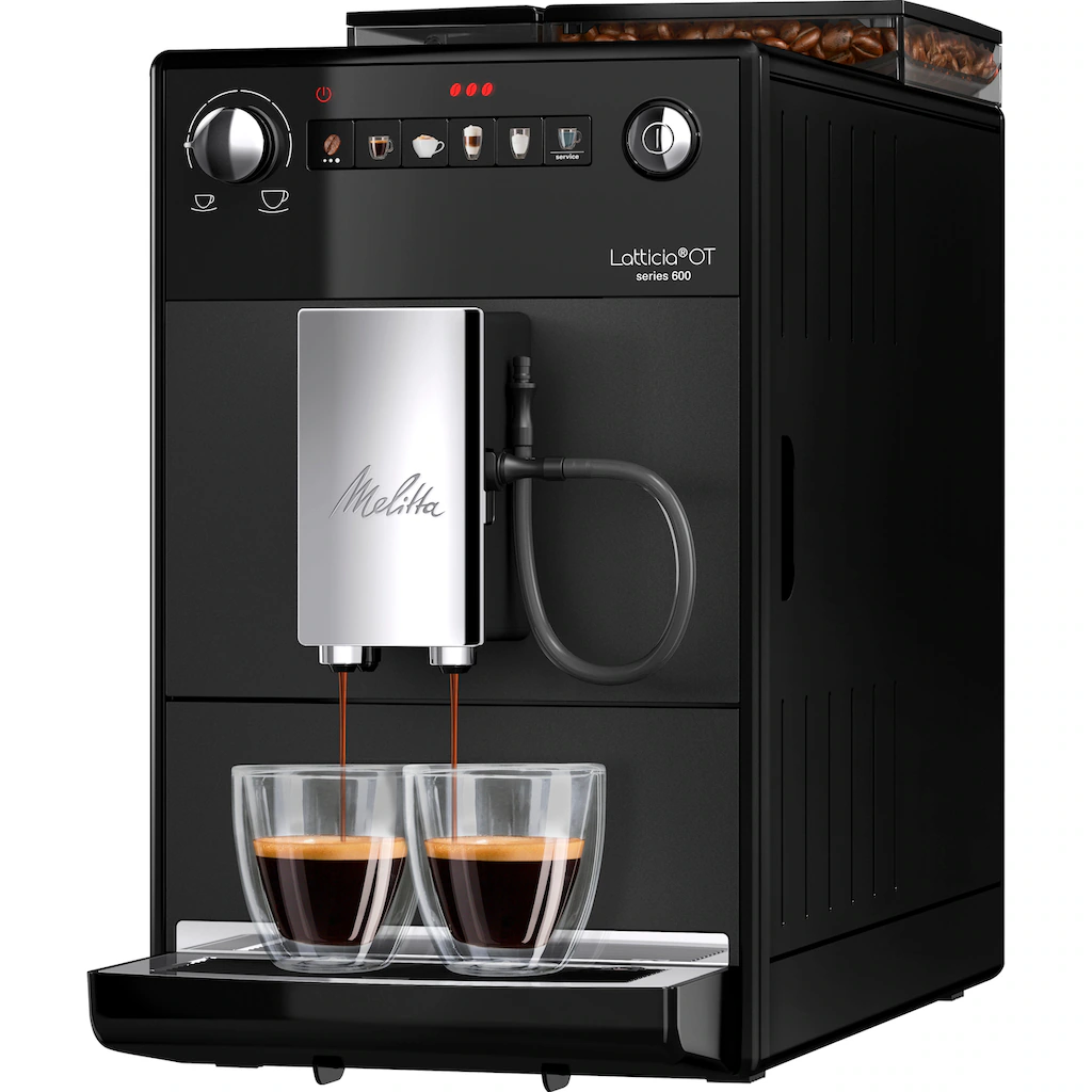 Melitta Kaffeevollautomat »Latticia® One Touch F300-100, Schwarz«, Kompakt, Aber XL Wassertank & XL Bohnenbehälter 4 Melitta Kaffeevollautomat »Latticia® One Touch F300-100, Schwarz«, Kompakt, Aber XL Wassertank & XL Bohnenbehälter – Bild 2
