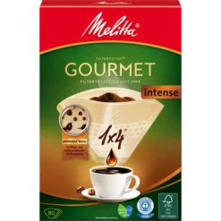 Melitta Gourmet® Intense, 1x4®, 80 St. | Filtertüten®