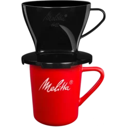 Kaffeefilter 1x2® Schwarz & Melitta® Porzellanbecher
