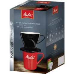 Kaffeefilter 1x2® Schwarz & Melitta® Porzellanbecher -Melitta Verkaufsgeschäft handfiltration melitta porzellanbecher kaffeefilter 1x2 standard set 6761197 2