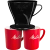 Kaffeefilter 1x4® & 2 Melitta® Porzellanbecher -Melitta Verkaufsgeschäft handfiltration melitta porzellanbecher kaffeefilter 1x4 standard set 6761205