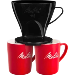 Kaffeefilter 1x4® & 2 Melitta® Porzellanbecher