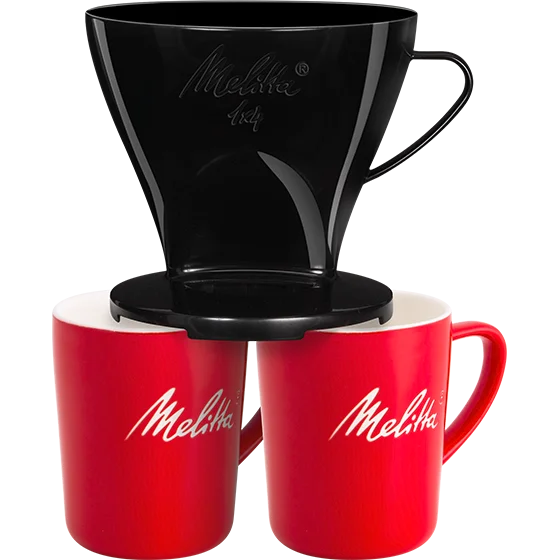 Kaffeefilter 1x4® & 2 Melitta® Porzellanbecher