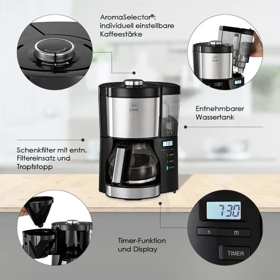 Melitta LOOK® Timer | Filterkaffeemaschine 4 Melitta LOOK® Timer | Filterkaffeemaschine – Bild 2
