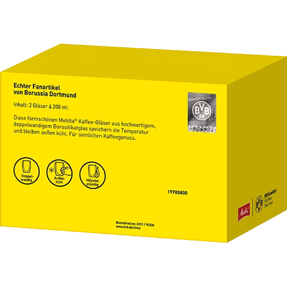 Melitta Doppelwandige Kaffee-Gläser BVB 5 Melitta Doppelwandige Kaffee-Gläser BVB – Bild 3